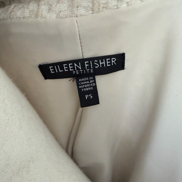 Eileen Fisher Cream Textured Blazer - Picture 6 of 7
